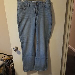 Stylish Light Blue Women's Straight Leg Jeans